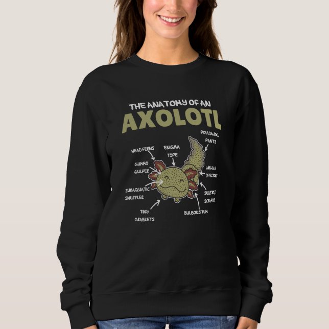 Anatomy Of an Axolotl Sweet Axolotl Explanation  5 Sweatshirt (Vorderseite)