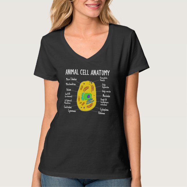 Anatomy Of Animal Cell Biology Biologist Science S T-Shirt (Vorderseite)