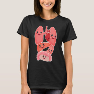 Anatomy Physiology Heart Lungs Vital Organs Illust T-Shirt