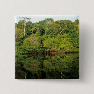 Anavilhanas, Amazonas, Brasil. Regenwaldfluss Button