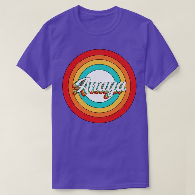 Anaya Name Shirt Vintag Anaya Circle (Design vorne)
