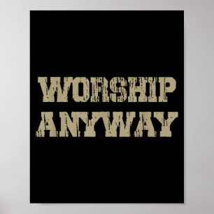 Anbetung christlicher Glaube inspirierend betrübt Poster