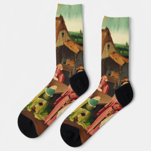 Anbetung der Heiligen Drei Könige von Hieronymus B Socken