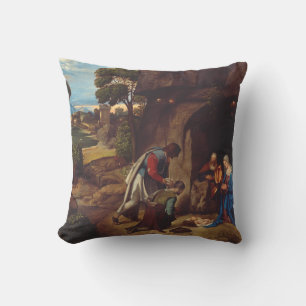 Anbetung der Hirten von Giorgione Kissen