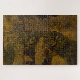 Anbetung der Könige - Unvollendet von Leonardo da  Puzzle