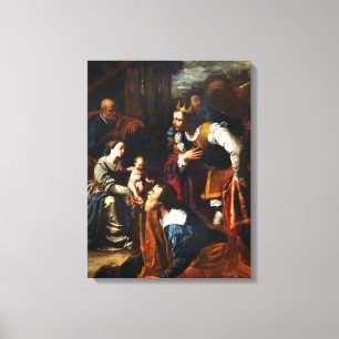 Anbetung der Magier - Artemisa Gentileschi Leinwanddruck