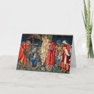 Anbetung der Magier Morris,Burne-Jones Weihnachten Karte