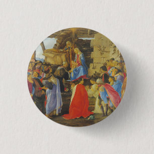 Anbetung der Magier von Sandro Botticelli 1475 Button