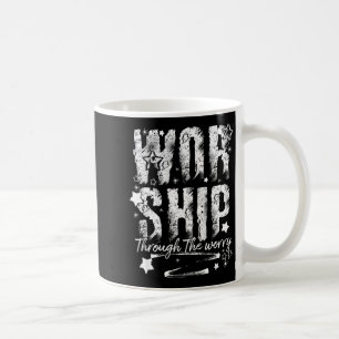Anbetung durch die Sorge Christlicher Glaube Retro Kaffeetasse