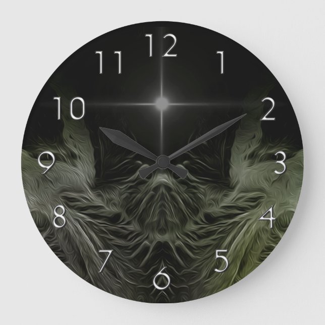 Anbetung Große Wanduhr (Vorderseite)