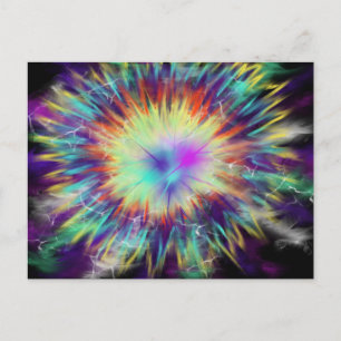 Anbetungskunst Pink Aqua Blau Gelb 20. Okt. 17 ESS Postkarte