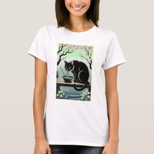 Anbetungswertes Ramen-essendes-Katz-Shirt T-Shirt