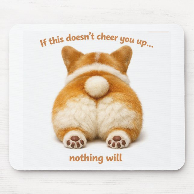 Anbetungswürdige Corgi-Hintern-Mauspad  Mousepad (Vorne)