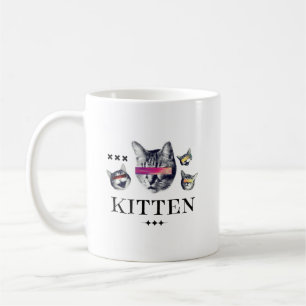 Anbetungswürdige Kätzchen-Vibes Süßes Katzenlieb Kaffeetasse
