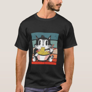 Anbetungswürdige Katze Ramen Sushi Street Food Kat T-Shirt