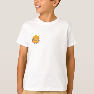 Anbetungswürdige lächelnde Taco-Charakter-Illustra T-Shirt