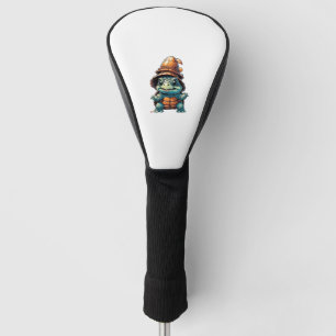 Anbetungswürdige Schildkröte im Halloween-Stil Ess Golf Headcover