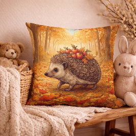 Anbetungswürdige Waldtiere mit Igel  Kissen