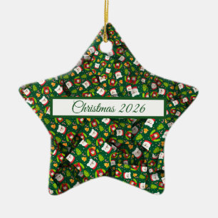 Anbetungswürdige Weihnachtsbären [3D] Pullover und Keramik Ornament