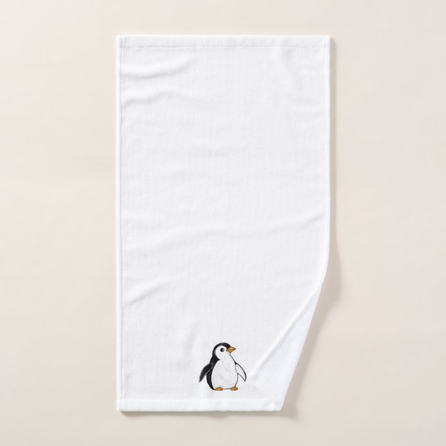 Anbetungswürdiger Baby-Pinguin Subtile Winter-Kuns Badhandtuch Set (Handtuch)