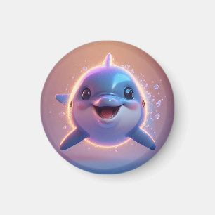 Anbetungswürdiger Cartoon-Delfin Magnet