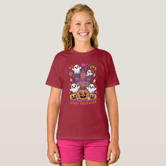 Anbetungswürdiger Kawaii Halloween | Glücklicher G T-Shirt