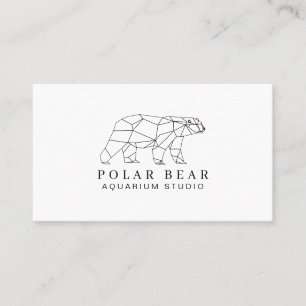 Anbetungswürdiger Origami-Eisbär - Ihrem Markenima Visitenkarte
