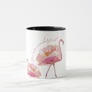 "Anbetungswürdiger Rosa Vogel Kaffeebecher – Cute Tasse