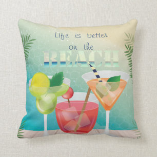 Anbetungswürdiger Strand, Cocktails Kissen