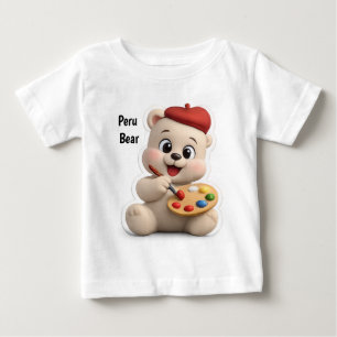 Anbetungswürdiges und süßes Teddybär-Design Baby T-shirt