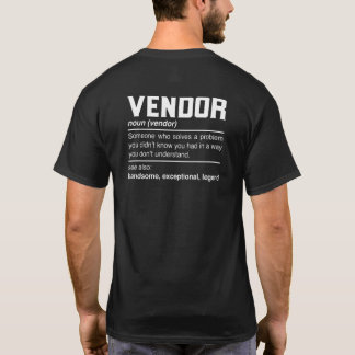 Anbieter für die Definition von Anbietern T-Shirt