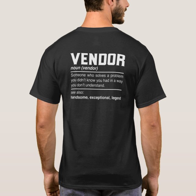 Anbieter für die Definition von Anbietern T-Shirt (Rückseite)