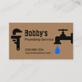 Anbieter von Dienstleistungen für Chrome-Design Visitenkarte