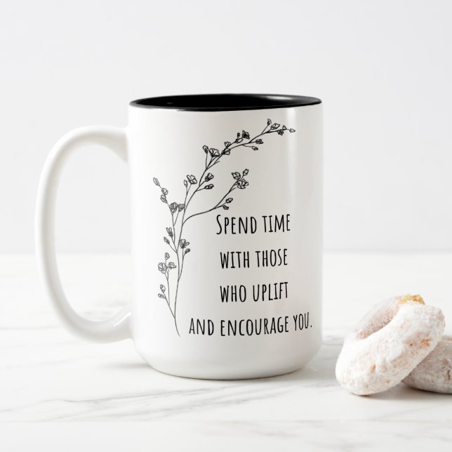 Anbindungen Zweifarbige Tasse (Mit Donut)