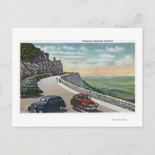 Anblick alter Autos auf Whiteface Memorial Hwy Postkarte