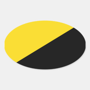 AnCap-Aufkleber Ovaler Aufkleber