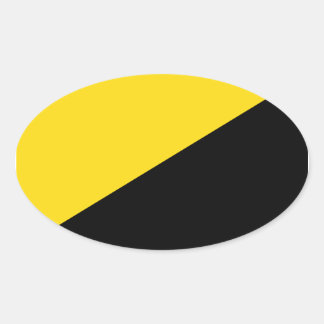 AnCap-Aufkleber Ovaler Aufkleber