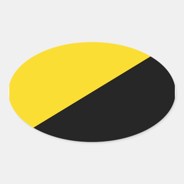 AnCap-Aufkleber Ovaler Aufkleber (Vorderseite)