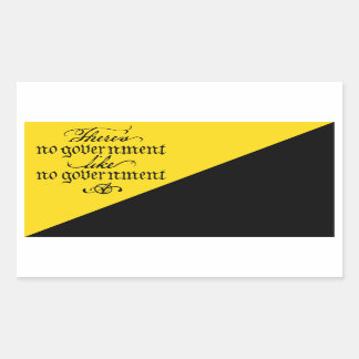 AnCap-Aufkleber Rechteckiger Aufkleber