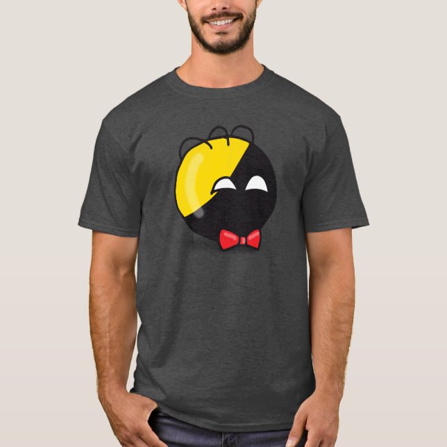 Ancap-Ball Polandball niedlicher Mem-Bugbogen T-Shirt (Vorderseite)