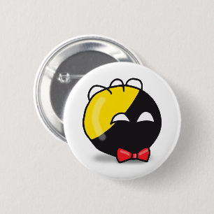 Ancap-Ball Polandball süßes Meme rotes Band Button