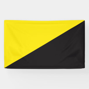 Ancap-Flagge Anarchokapitalismus gelb und schwarz Banner