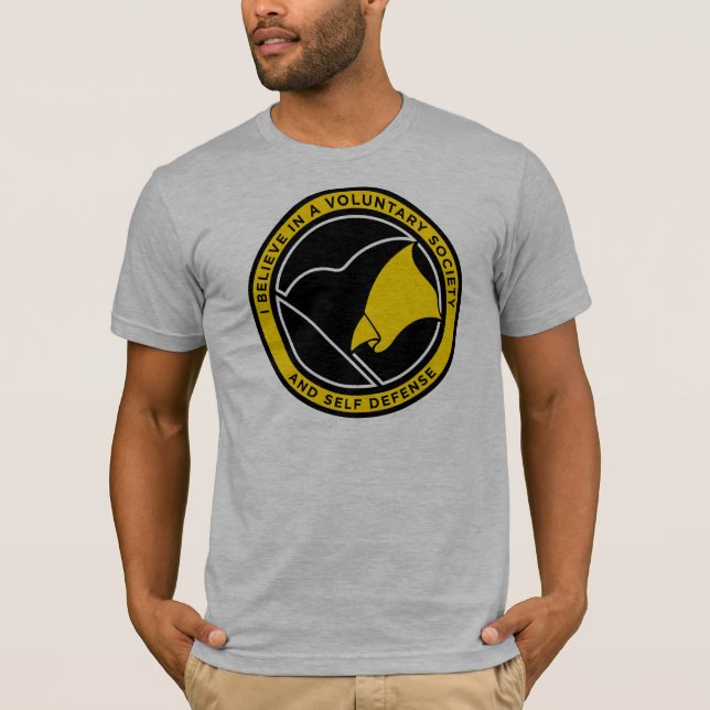 AnCap Flaggen-Shirts T-Shirt (Vorderseite)