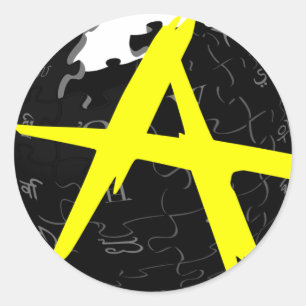 AnCap Wiki Runder Aufkleber