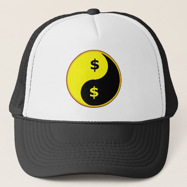 Ancap Yin Yang Truckerkappe (Vorderseite)