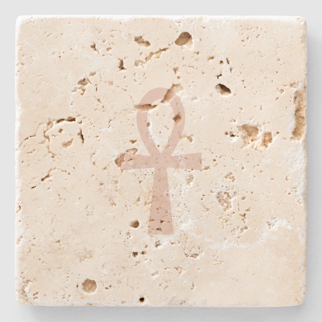 Anch – Lebensschlüssel Steinuntersetzer (Vorderseite)