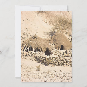 Anchient Desert Dwelling Feiertagskarte