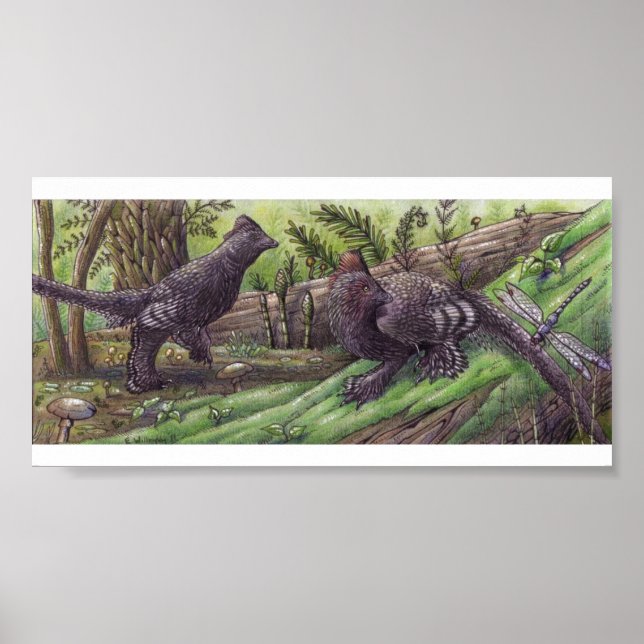 Anchiornis: Dimorphismus Print Poster (Vorne)