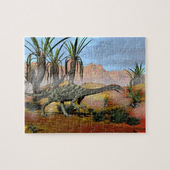 Anchisaurusdinosaurier - 3D übertragen Puzzle (Horizontal)