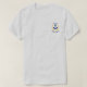 Anchor Captain Boat Name Gold Laurel Zwei Seiten T-Shirt (Design vorne)